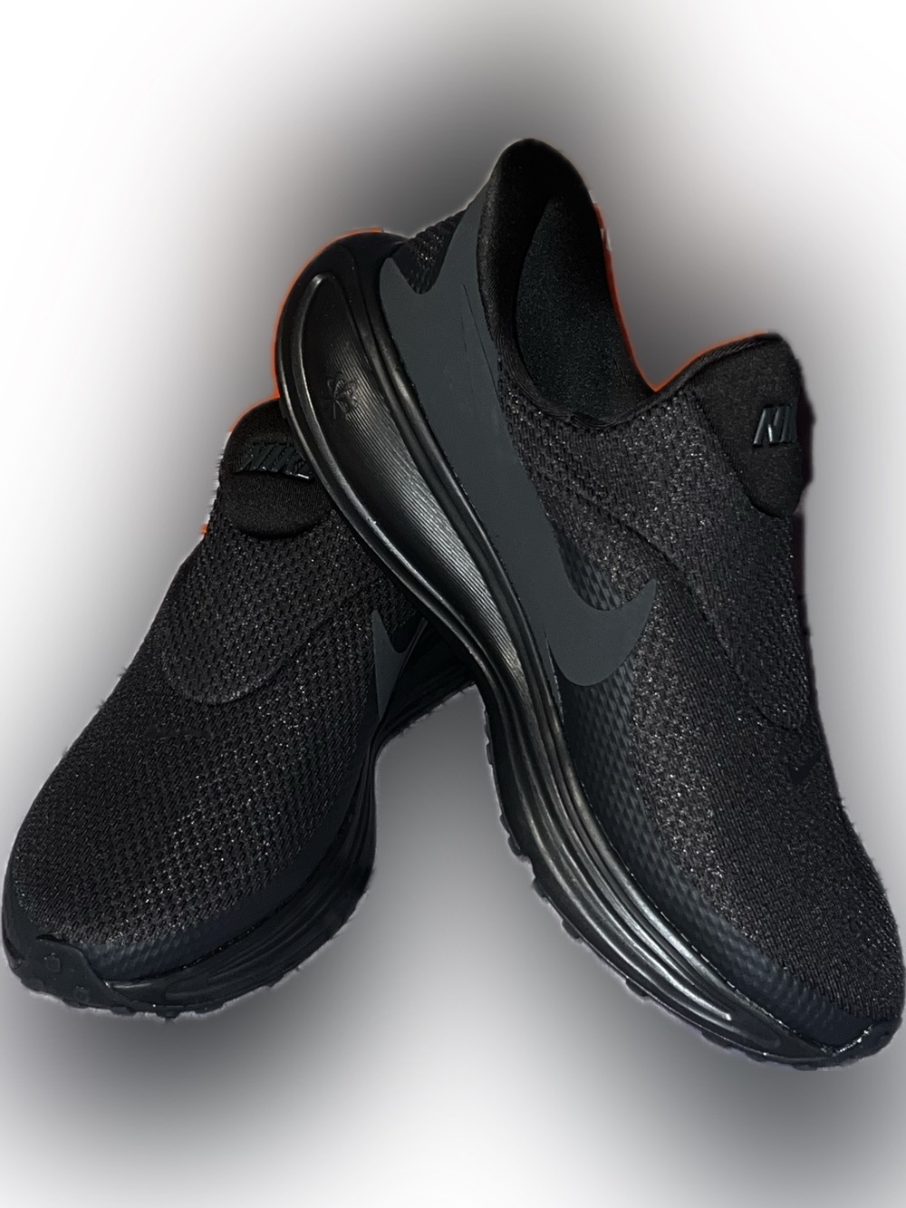 Nike Black Mesh Revolution 8 EASYON Athletic Shoes